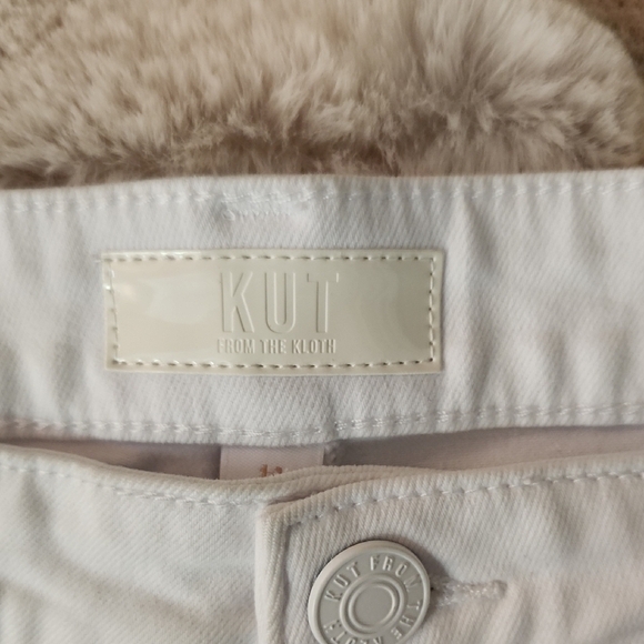 NWT Kut from the Kloth Women's High Rise Flare Leg White Jeans-Size 14 - Picture 2 of 6